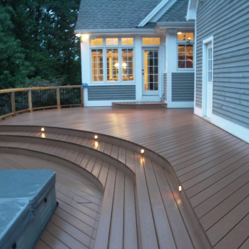 A decking project from Precision Decks & Sunrooms, a custom deck contractor in Greater Grand Rapids.